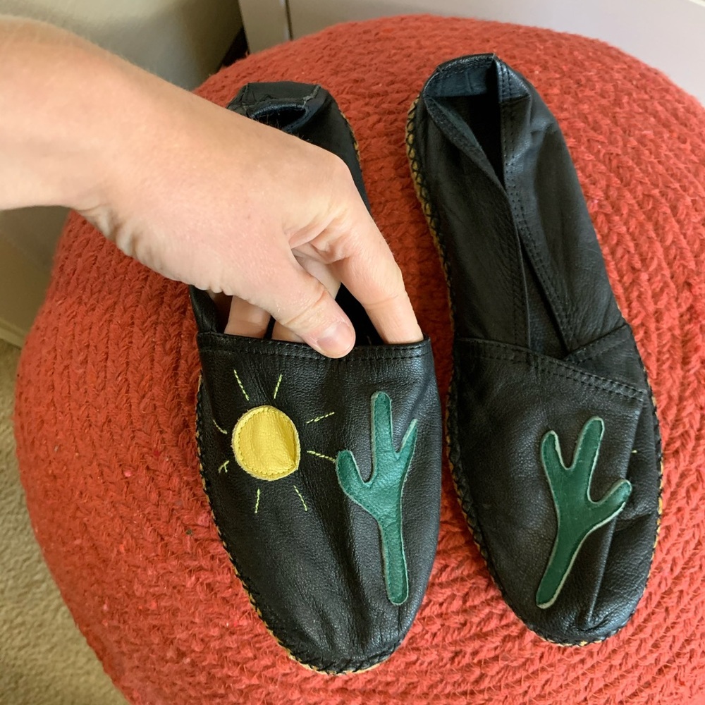 Vintage Leather Espadrilles ☀️ 🌵 size 37